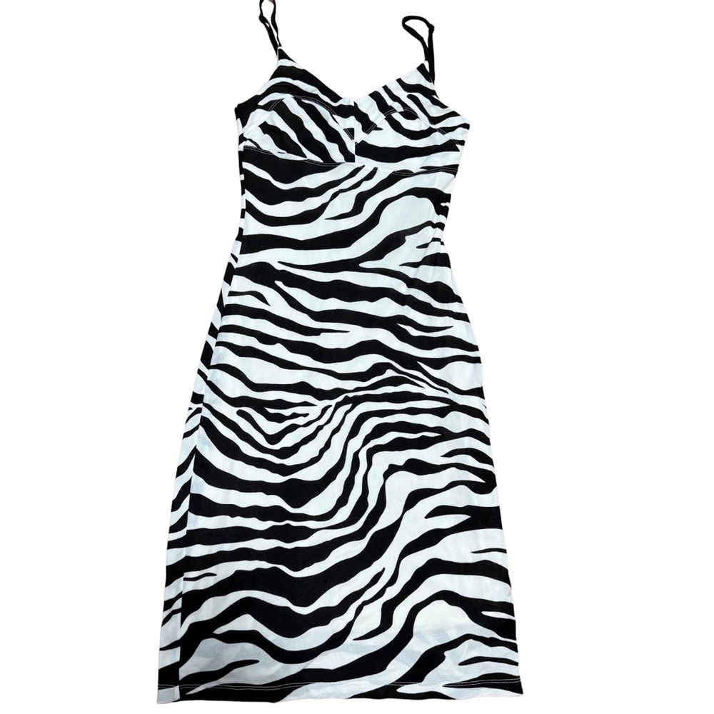 Guess Y2K Animal Print Midi Dress